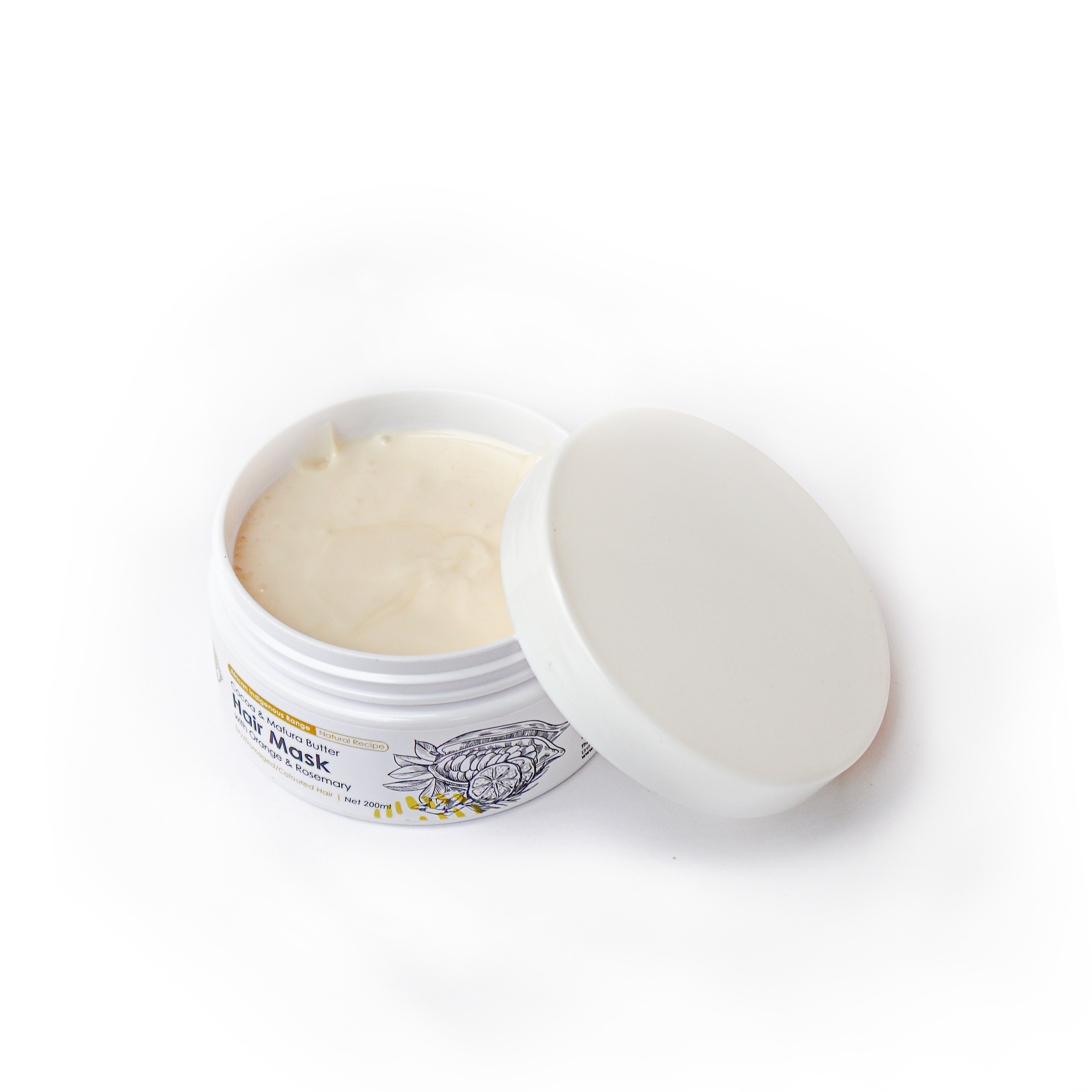 Cocoa & Mafura Butter Hair Mask with Orange & Rosemary