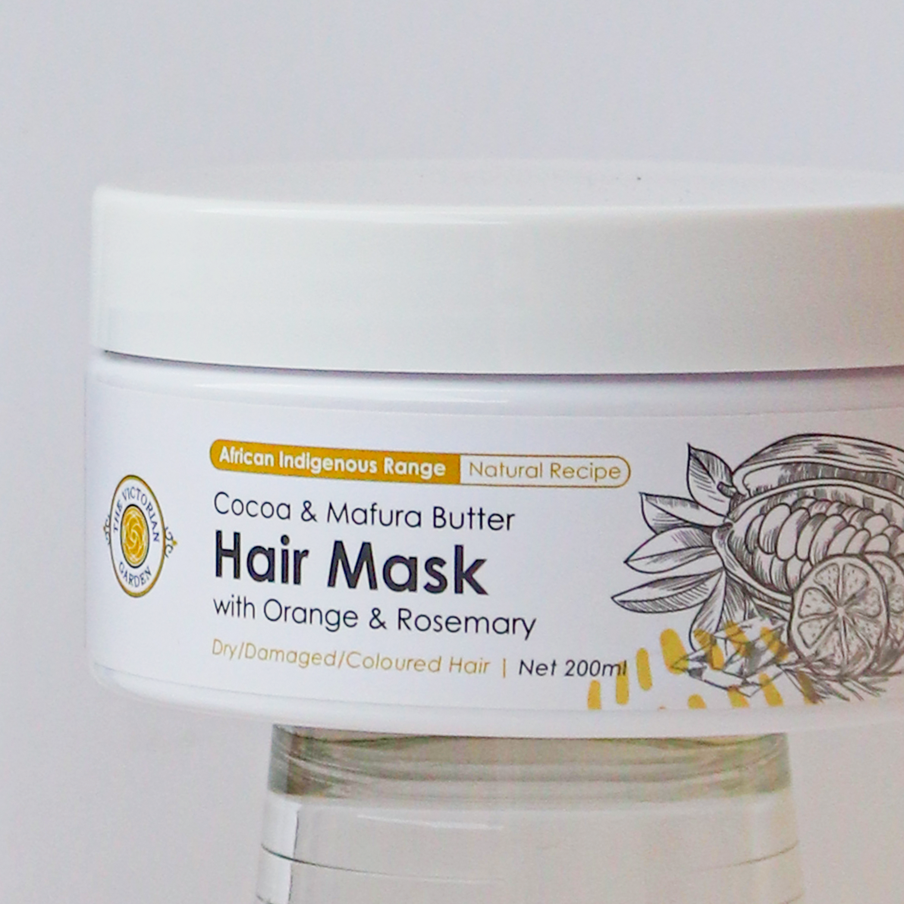 Cocoa & Mafura Butter Hair Mask with Orange & Rosemary