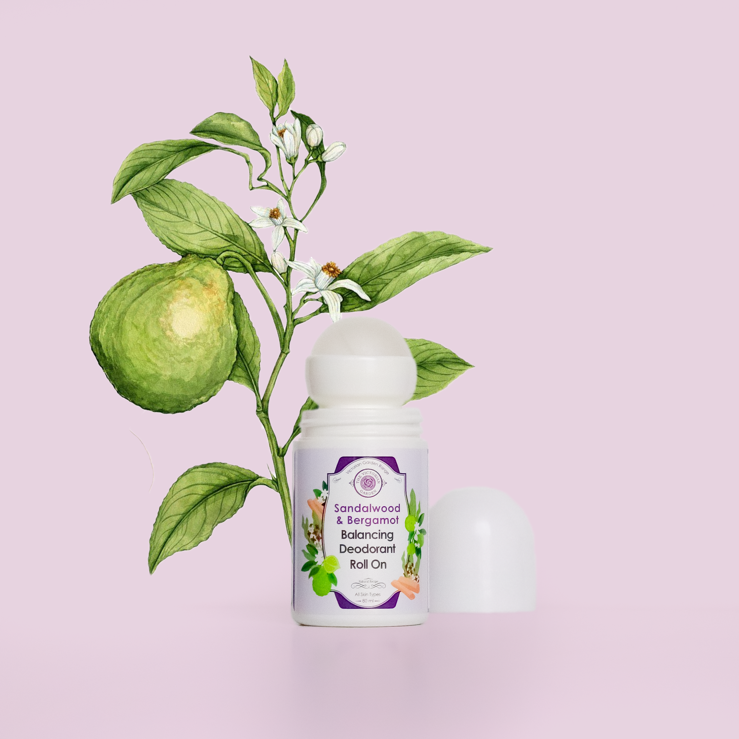 Sandalwood & Bergamot Balancing Deodorant Roll On