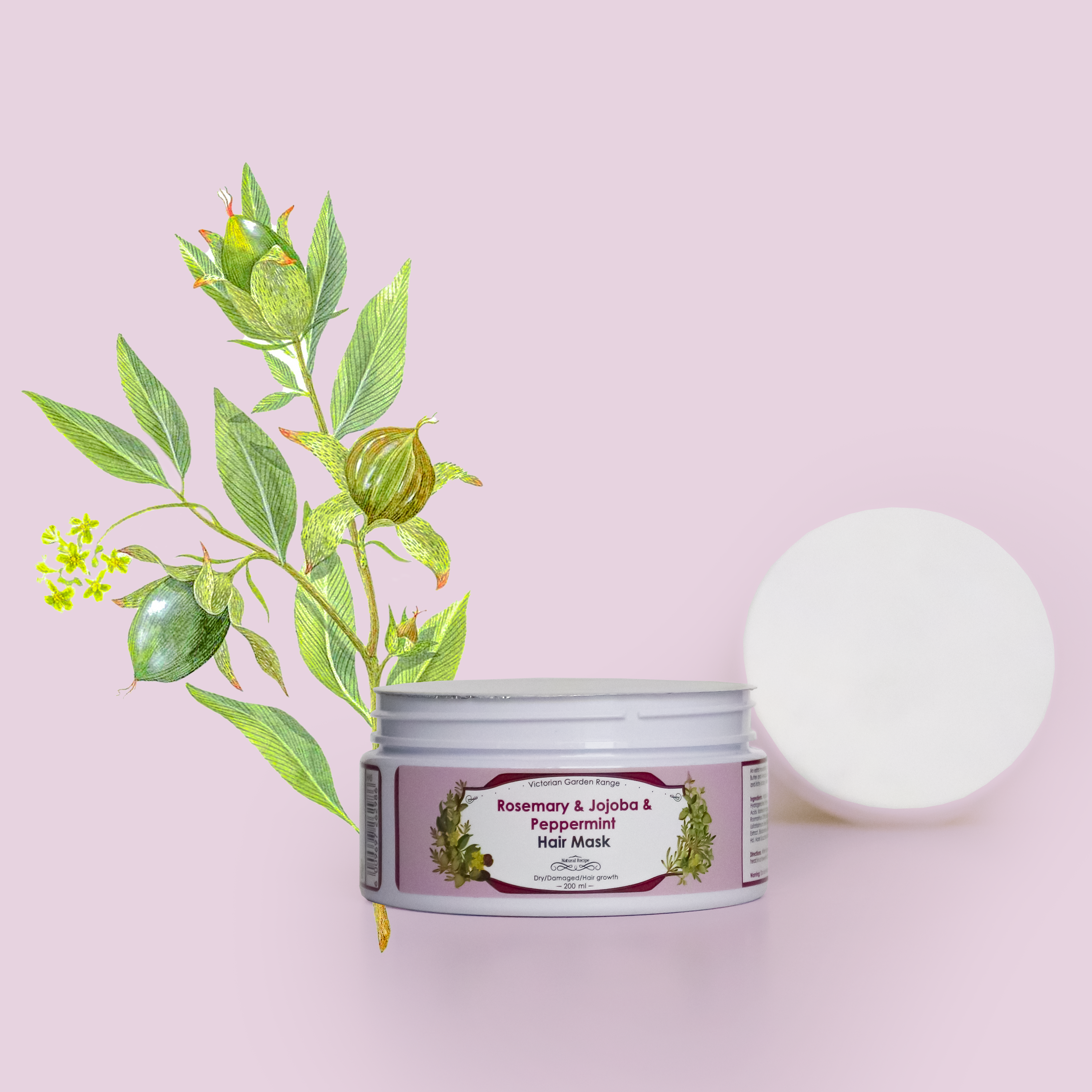 Rosemary & Jojoba Hair Mask with Peppermint