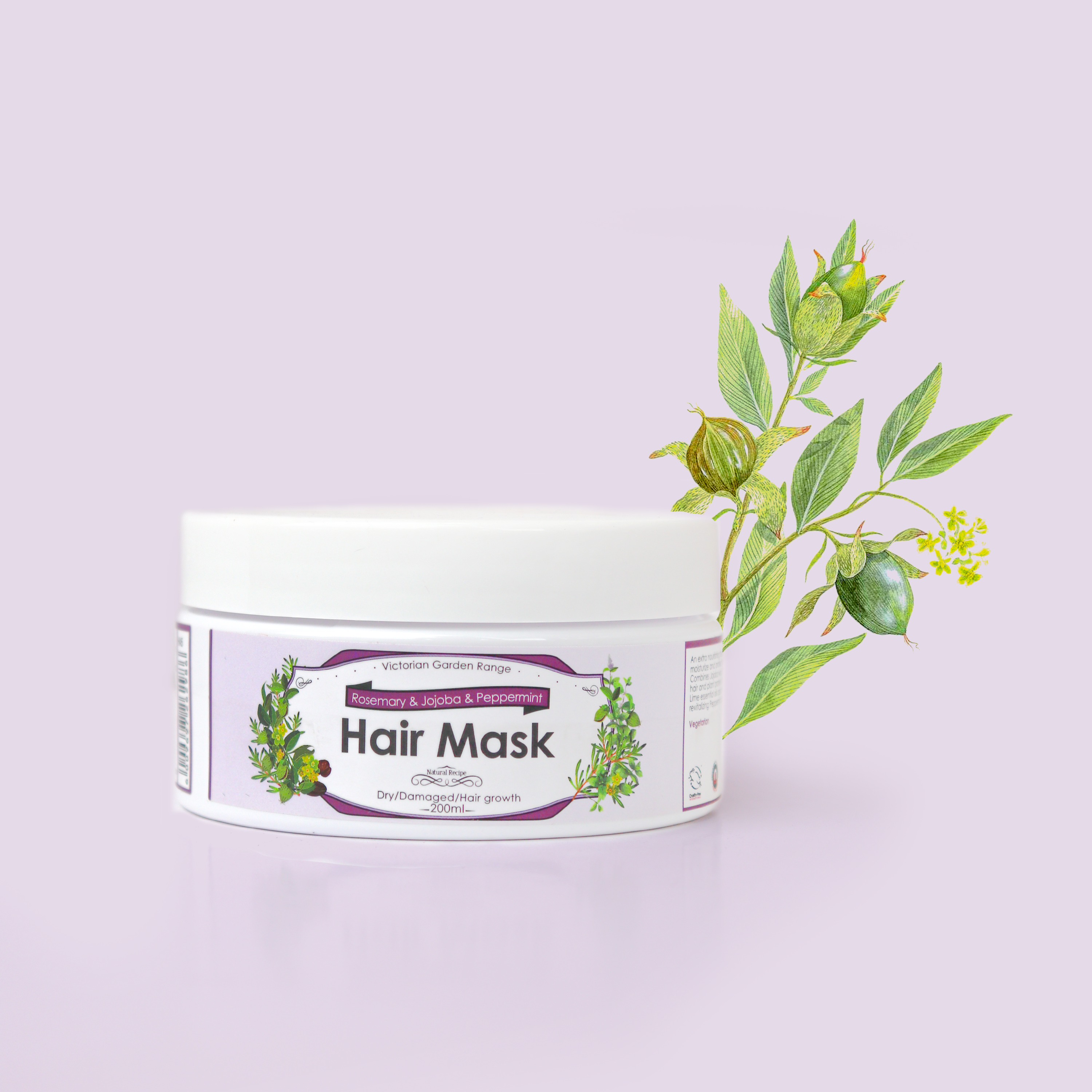 Rosemary & Jojoba Hair Mask with Peppermint