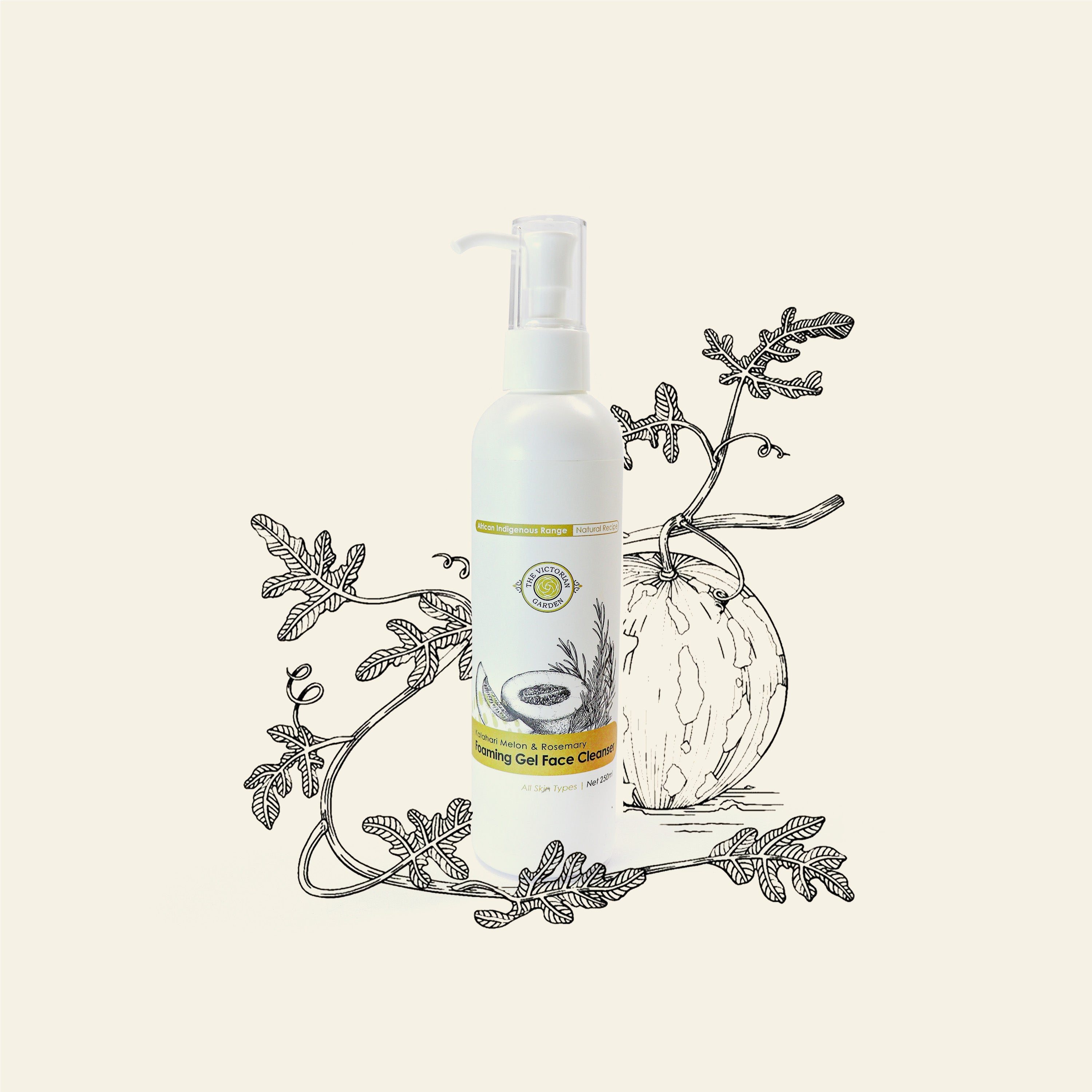 Kalahari Melon & Rosemary Foaming Gel Face Cleanser